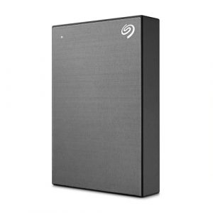 Seagate One Touch 2TB, con protteción de contraseña, disco duro externo portátil, PC, portátil y Mac, USB 3.0, Space Gray, incl. Rescue Services (STKY2000404)