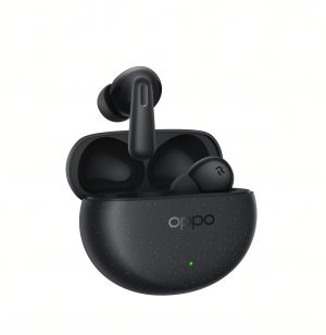 OPPO Enco Air4 Pro - Auriculares Inalámbricos con Sonido Envolvente, Cancelación de Ruido Activa, 36h de Autonomía, Baja Latencia para Gaming y Resistencia IP55 - Negro